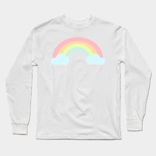 cute rainbow pastel colors kawaii Long Sleeve T-Shirt